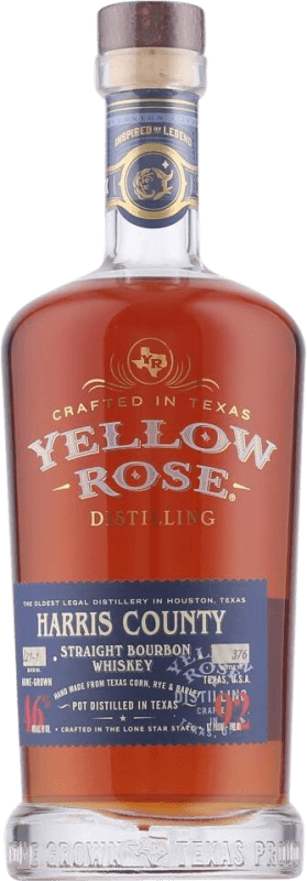 48,95 € Free Shipping | Whisky Bourbon Yellow Rose Harris County Straight United States Bottle 70 cl