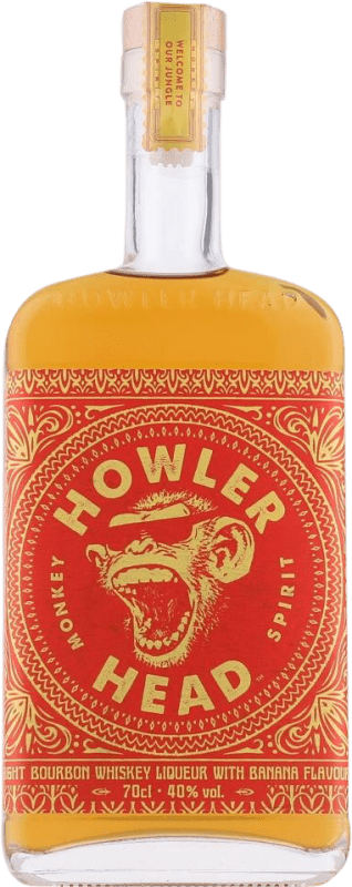 43,95 € 免费送货 | 波本威士忌 Howler Head. Straight with Banana Flavouring 美国 瓶子 70 cl