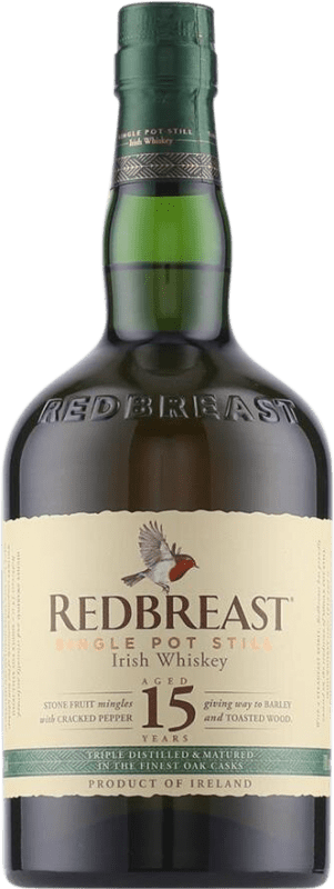 102,95 € 免费送货 | 威士忌混合 Redbreast Irish 爱尔兰 15 岁 瓶子 70 cl