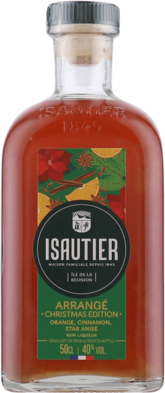 29,95 € Envío gratis | Ron Isautier Arrangé Christmas Edición Limitada Francia Botella Medium 50 cl
