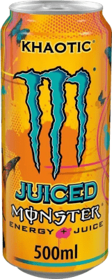 27,95 € 免费送货 | 盒装12个 饮料和搅拌机 Monster Energy Juiced Khaotic 爱尔兰 瓶子 Medium 50 cl