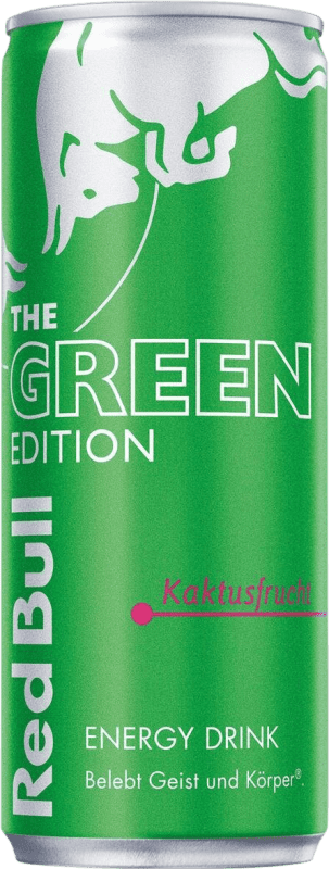 1,95 € Envío gratis | Refrescos Red Bull Energy Drink Kaktusfrucht The Green Edition Austria Lata 25 cl