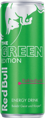51,95 € Envío gratis | Caja de 24 unidades Refrescos Red Bull Energy Drink Kaktusfrucht The Green Edition Austria Lata 25 cl