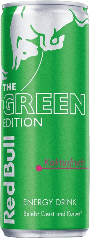51,95 € Kostenloser Versand | 24 Einheiten Box Softdrinks Red Bull Energy Drink Kaktusfrucht Green — Edition Grün, Limitierte Edition Österreich Dose 25 cl