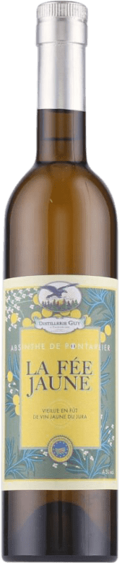 49,95 € Envio grátis | Absinto Pierre Guy Absinthe de Pontarlier La Fee Jaune — Amarelo França Garrafa Medium 50 cl