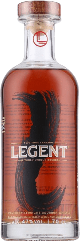 69,95 € Envío gratis | Whisky Bourbon Legent. Kentucky Straight Kentucky Estados Unidos Botella 70 cl