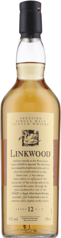 64,95 € Spedizione Gratuita | Whisky Single Malt Linkwood Flora & Fauna Edition Scozia Regno Unito 12 Anni Bottiglia 70 cl