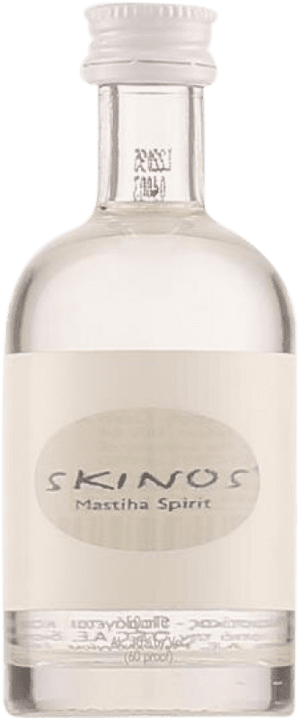 6,95 € Envio grátis | Licores Skinos Mastiha Spirit Grécia Garrafa Miniatura 5 cl