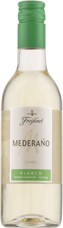 4,95 € Бесплатная доставка | Белое вино Freixenet Mederaño Semiseco — Полусухое I.G.P. Vino de la Tierra de Castilla Кастилья-Ла-Манча Испания Мини-бутылка 25 cl