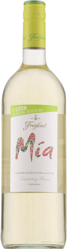 8,95 € Envío gratis | Vino blanco Freixenet Mía Blanco Special Edition Seco España Botella 1 L