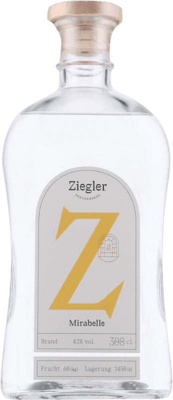 835,95 € 免费送货 | 西班牙渣酿白兰地 Orujo Ziegler 德国 特殊瓶 3 L Mirabelle — 黄香李