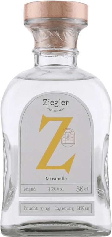 79,95 € Envio grátis | Aguardente Orujo Ziegler Mirabelle Alemanha Garrafa Medium 50 cl