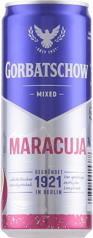 4,95 € Free Shipping | Soft Drinks & Mixers Gorbatschow Mixed Maracuja Germany Can 33 cl