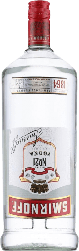 28,95 € Envoi gratuit | Vodka Smirnoff Nº 21 Russie Bouteille Spéciale 1,5 L