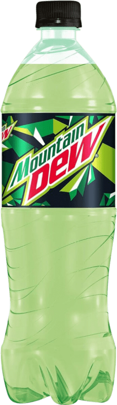 1,95 € Free Shipping | Soft Drinks & Mixers Mountain Dew Original Germany Medium Bottle 50 cl