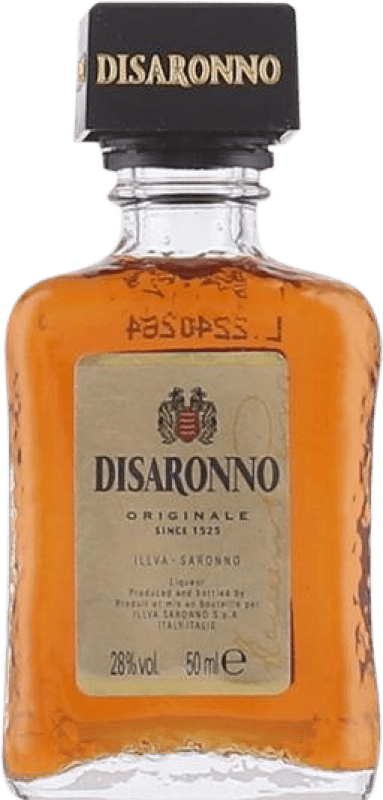 79,95 € Kostenloser Versand | 20 Einheiten Box Amaretto Disaronno Original Italien Miniaturflasche 5 cl