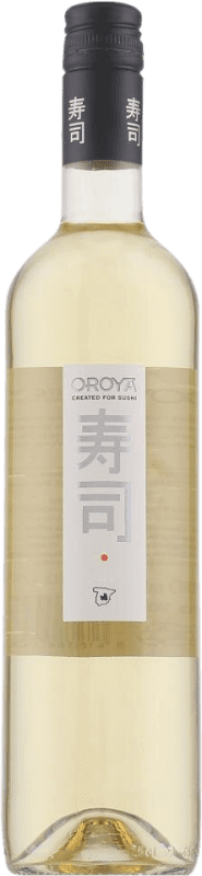 10,95 € Envoi gratuit | Vin blanc Oroya. Blanco Sushi Sec Espagne Macabeo, Airén, Muscat Bouteille 75 cl