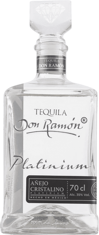 43,95 € Envío gratis | Tequila Don Ramon Platinium Añejo Cristalino México Botella 70 cl
