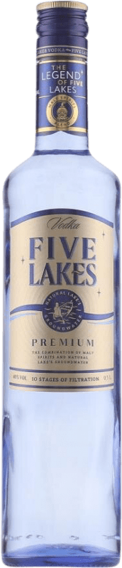 15,95 € 送料無料 | ウォッカ Five Lakes Premium — プレミアム カザフスタン ミディアムボトル 50 cl