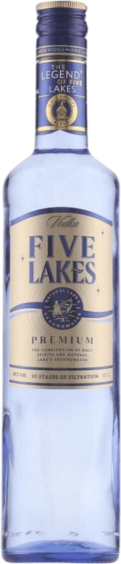 12,95 € Spedizione Gratuita | Vodka Five Lakes Premium Kazakistan Bottiglia Medium 50 cl