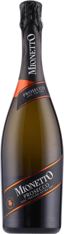 12,95 € Envío gratis | Espumoso blanco Mionetto Prestige Black Label Extra Seco I.G.T. Treviso Treviso Italia Prosecco Botella 75 cl
