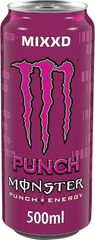 27,95 € Envio grátis | Caixa de 12 unidades Refrescos e Mixers Monster Energy Punch Mixxd Irlanda Garrafa Medium 50 cl