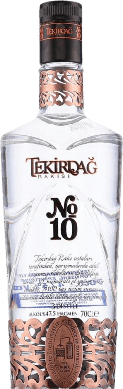 43,95 € Envío gratis | Anisado Tekirdag Rakisi Nº 10 Turquía Botella 70 cl