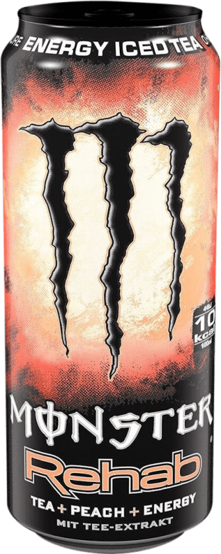 1,95 € 送料無料 | エナジードリンク Monster Energy Rehab アイルランド ミディアムボトル 50 cl Peach — モモ, Tea — お茶