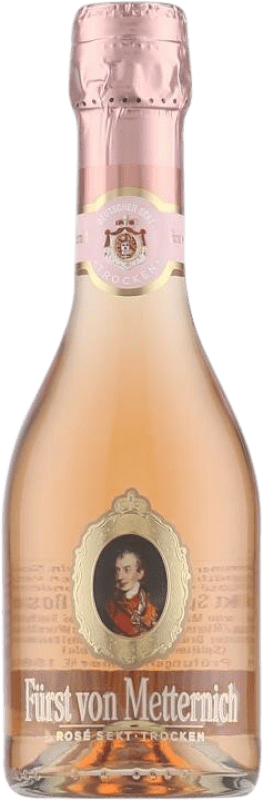 2,95 € Free Shipping | Rosé Sparkling Wine Fürst von Metternich Trocken — Dry Rosé Germany Pinot Noir Small Bottle 20 cl