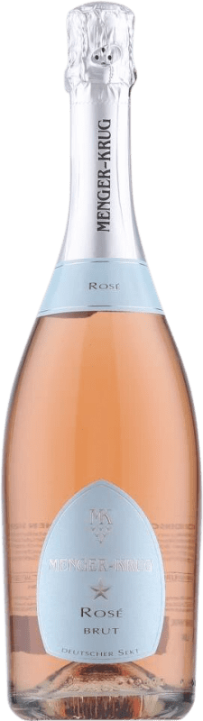 9,95 € 免费送货 | 桃红起泡酒 Menger-Krug Brut — 起泡酒 干型 Rosé — 桃红葡萄酒 德国 Pinot Noir — 黑皮诺 75 cl