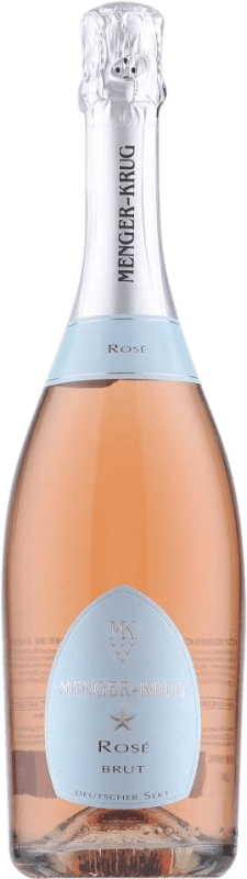 9,95 € 免费送货 | 玫瑰气泡酒 Menger-Krug Rosé Sekt 香槟 德国 Pinot Black 瓶子 75 cl