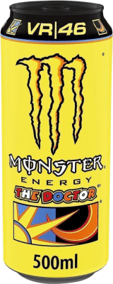 27,95 € 免费送货 | 盒装12个 饮料和搅拌机 Monster Energy Rossi The Doctor 爱尔兰 瓶子 Medium 50 cl