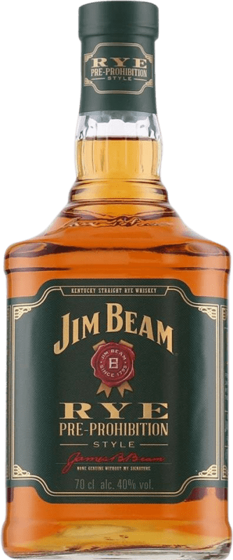 28,95 € Free Shipping | Whisky Bourbon Jim Beam Rye Pre-Prohibition Style Kentucky United States Bottle 70 cl