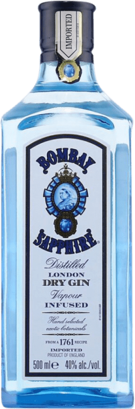 19,95 € Spedizione Gratuita | Gin Bombay Sapphire London Dry Gin Regno Unito Bottiglia Medium 50 cl