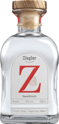 81,95 € Kostenloser Versand | Tresterbrand Orujo Ziegler Sauerkirsch Deutschland Medium Flasche 50 cl
