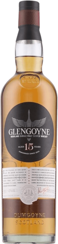 102,95 € 免费送货 | 威士忌单一麦芽威士忌 Glengoyne Scotch 高地 英国 15 岁 瓶子 70 cl