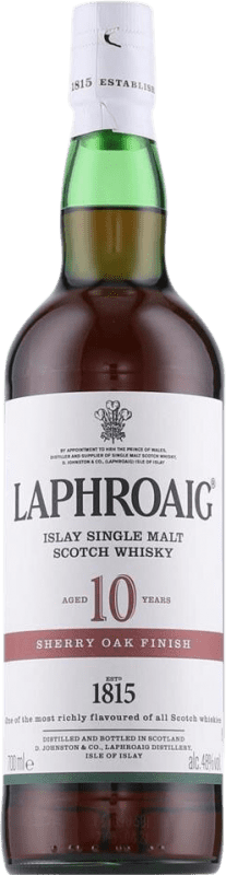 83,95 € Envoi gratuit | Whisky Single Malt Laphroaig Sherry Oak Cask Finish — Finition en Fût Islay Royaume-Uni 10 Ans Bouteille 70 cl