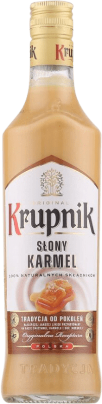 11,95 € 送料無料 | シュナップス Krupnik Slony ポーランド ミディアムボトル 50 cl Karamell — キャラメル