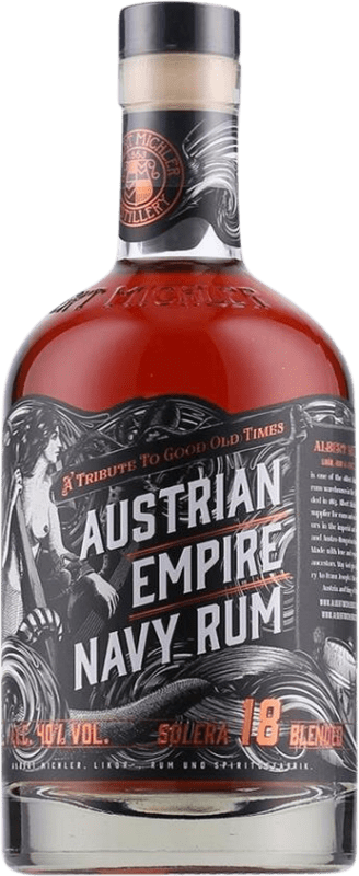54,95 € Envoi gratuit | Rhum Albert Michler Austrian Empire Blended Navy Strength — Brut de Fût, Solera Kazakhstan 18 Ans Bouteille 70 cl