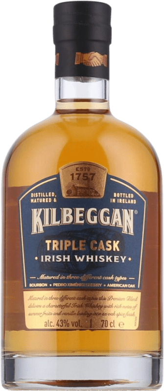 24,95 € Бесплатная доставка | Виски смешанные Kilbeggan Triple Cask Ирландия бутылка 70 cl