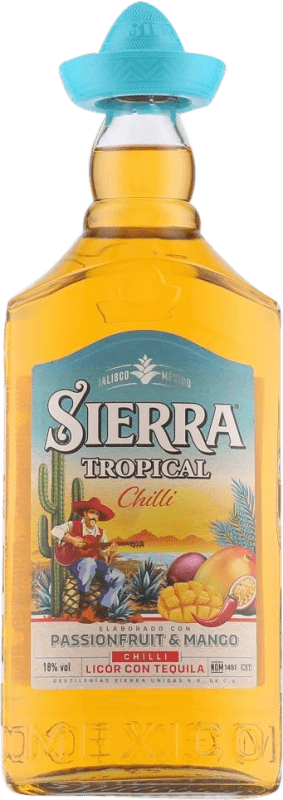 18,95 € Envío gratis | Tequila Sierra Tropical Chilli México Botella 70 cl