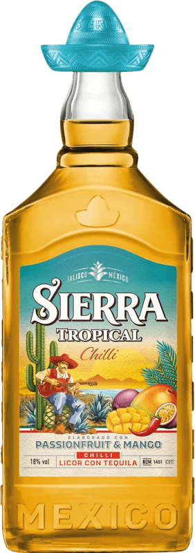 18,95 € 免费送货 | 龙舌兰 Sierra Tropical Chilli 哈利斯科 墨西哥 瓶子 70 cl