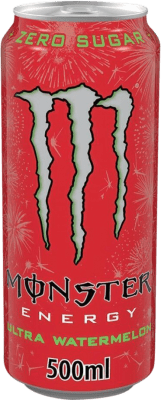 Getränke und Mixer 12 Einheiten Box Monster Energy Ultra Watermelon Zero Zucker 50 cl