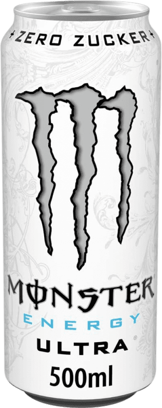 1,95 € Envío gratis | Bebida Energética Monster Energy Ultra White — Blanco Irlanda Botella Medium 50 cl