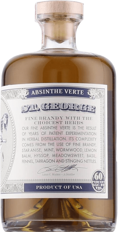 78,95 € Kostenloser Versand | Absinth St. George Verte Brandy Vereinigte Staaten Flasche 70 cl