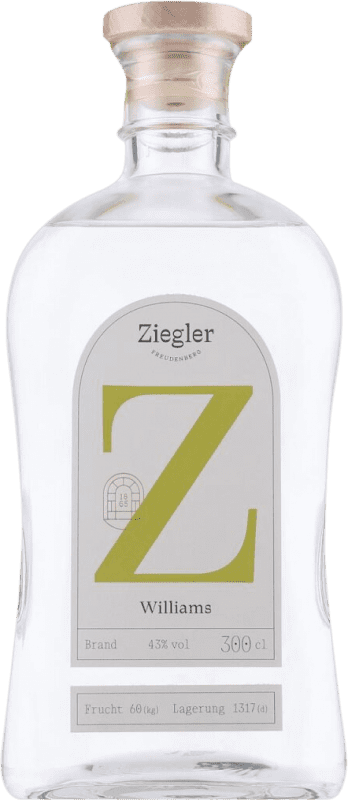 494,95 € Envío gratis | Orujo Aguardiente Ziegler Williams Alemania Botella Especial 3 L Poire Williams — Pera Williams