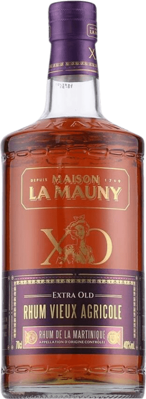 78,95 € Kostenloser Versand | Rum La Mauny XO Vieux Agricole Frankreich Flasche 70 cl