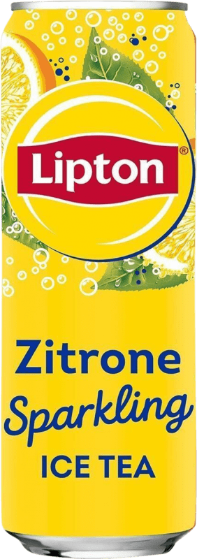 1,95 € Envoi gratuit | Boissons Fraîches Lipton Zitrone Sparkling Ice Tea Allemagne Canette 33 cl