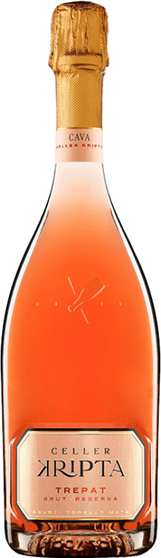 17,95 € Spedizione Gratuita | Spumante Rosato Agustí Torelló Celler Kripta Brut Riserva D.O. Cava Catalogna Spagna Trepat 75 cl