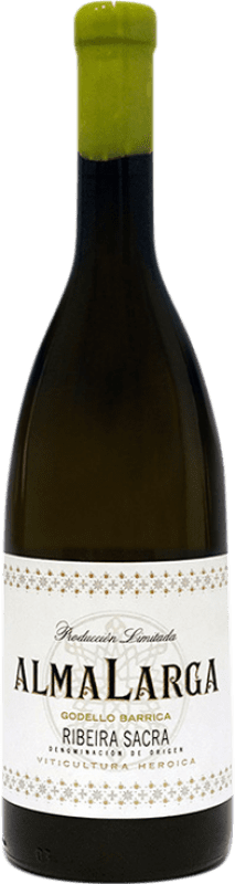 28,95 € Envío gratis | Vino blanco Alma das Donas Alma Larga Barrica D.O. Ribeira Sacra España Godello Botella 75 cl